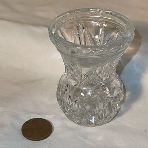 Vintage Mini 3” Crystal Bud Vase